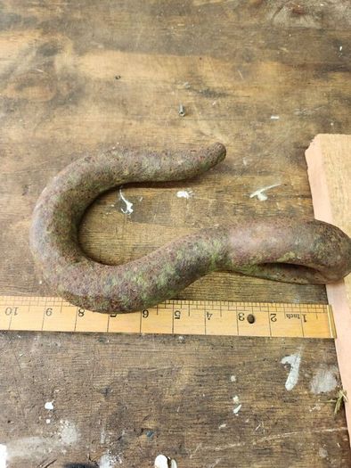 vintage iron hook
