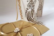 Wooden Wedding Card