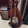 Vintage Art Deco Fox Terrier Companion Set with Coppery Lustre Glaze Image 3
