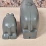 Vintage LEGO DUPLO Hippopotamus adult and baby big small Image 7