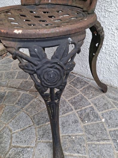 Cast iron garden chair