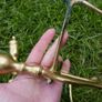 Vintage Pair of Brass Federal Style Andirons / Fire Dogs Image 8