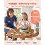 Mini Pottery Wheel, 158 mm Turntable, Forward and Reverse Rotation, Adjustable Speed, Electric Clay Wheel for Kids and Beginners Image 3