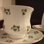2 x Royal Grafton Fine Bone China Tea Cup & Saucer Set England Green Shamrock Floral Image 3