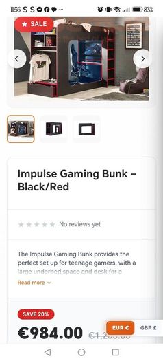 Gaming bed