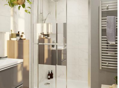 NEW Siemens GoodHome Ledava Sliding Shower Door (120cm) - B&Q
