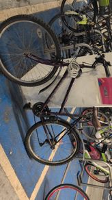 Women bike with accessories