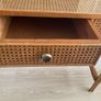 Vintage Mid Century Cane & Bamboo dressing table/console Image 8