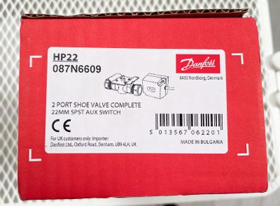 Danfoss HP22 087N6609 motorised valve, complete in original box.