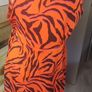 Dunnes Stores Orange Zebra Print Wrap Dress Size 14 Image 2