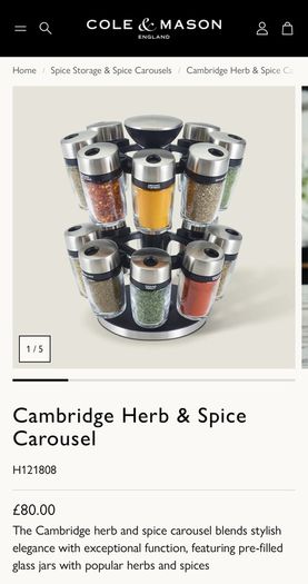 Cole & Mason Spice and Herb Carousel