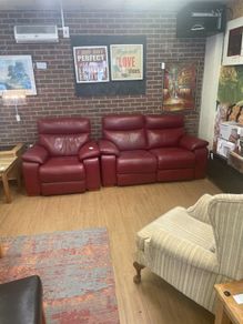 2 +1 leather recliner sofa