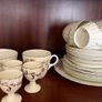 Unmarked Vintage-Style China Tea Set Image 4