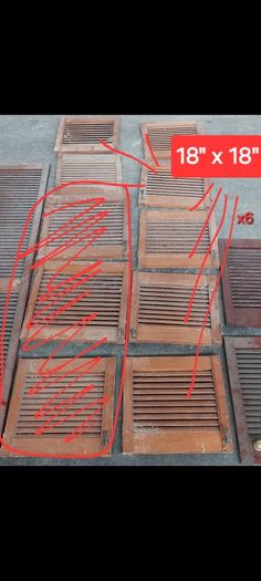 louvered cabinet doors