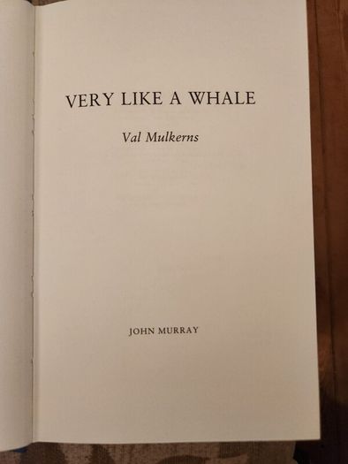 Very Like  A Whale. By  Val Mulkerns. A Novel Of Dublin Life. First Edition. Hardback With Dustjacket In Very Good Condition. 37.