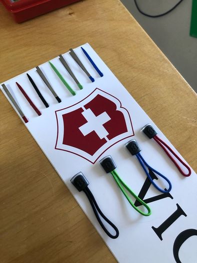 Victorinox SAK Replacement Toothpick Tweezers Lanyard Blue Green Red Black