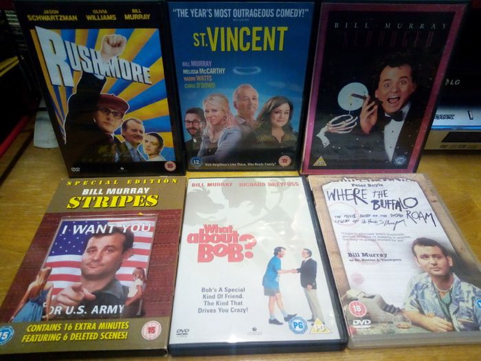 Bill Murray 18 Movie Dvd Collection Bundle Classic Comedy Ghostbusters Caddyshack Scrooged Rushmore Etc Wes Anderson