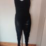BNWT Pretty Little Thing Black Mesh Ruched Cup Detail Jumpsuit size UK10 EU38 Postage included Image 6