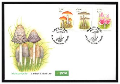 2008 Ireland Fauna & Flora Fungi Commemorative Stamps An Post First Day Cover (FDC)