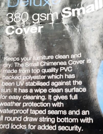 New heavy chimenea cover