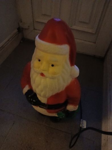 Christmas items santa and snowman
