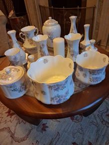 Royal Tara Vintage Pink Floral China Collection of 14 Pieces
