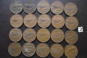 20 Irish half pennies (1953-1967)