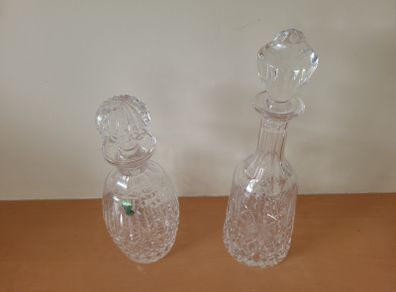Waterford Glass Crystal Vintage Decanters with Stoppers