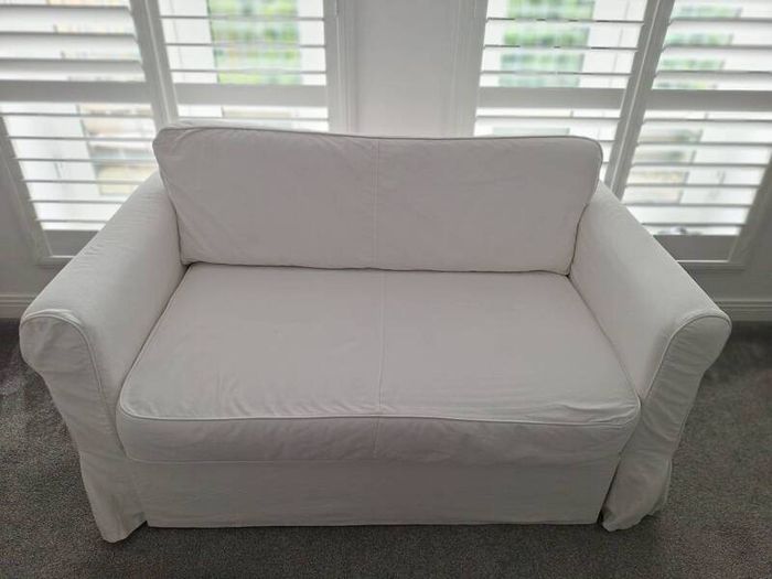 Double Storage Bed Sofa White
