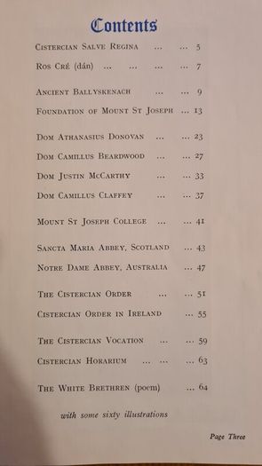 Mount St Joseph Abbey Roscrea . RARE VINTAGE   An Illustrated Brochure Of The Abbeys History. 64 Pages.