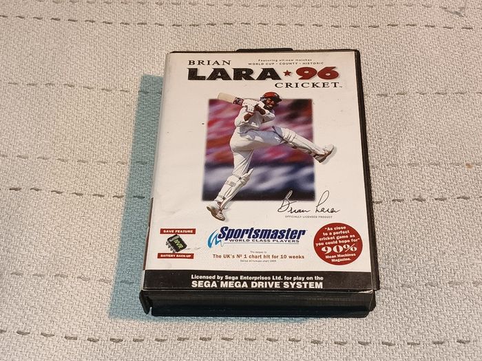 Brian Lara Cricket 96 Complete Top Sega Mega Drive  For Sale Here
