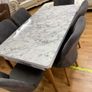 Formica Topped Marble Effect Extendable Table With Chairs Image 2