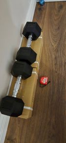 two brand new sets hexagonel dumbbells2x15kg, 2x12.5kg