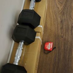 two brand new sets hexagonel dumbbells2x15kg, 2x12.5kg