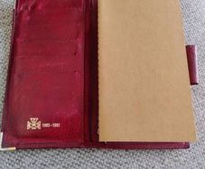 Vintage BCD England travel company burgundy coloured wallet with notebook in very good condition with plenty of room for credit cards documents and passport FREE STANDARD POSTAGE INCLUDED