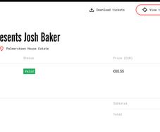 Josh Baker Ticket
