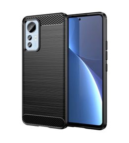 Shockproof Case For Xiaomi 12 LITE Carbon Fibre Effect Back Cover