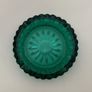Mid Century Emerald Green Glass Ashtray Trinket Dish 1960s Image 6