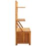 Storage Box with Trellis 99x55x160 cm Solid Acacia Wood Image 2