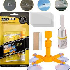 Windscreen Repair Kit, Car Windscreen Crack Repair Kit for Fix Auto Windscreen Glass Cracks/Scratch/Chips/Nicks/Half-Moon/Star-Shaped/Bulls-Eye (FREE POSTAGE)