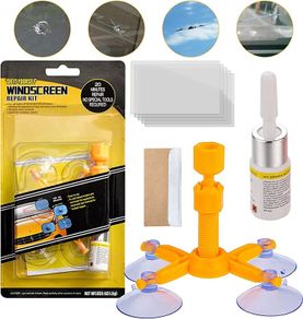 Windscreen Repair Kit, Car Windscreen Crack Repair Kit for Fix Auto Windscreen Glass Cracks/Scratch/Chips/Nicks/Half-Moon/Star-Shaped/Bulls-Eye (FREE POSTAGE)