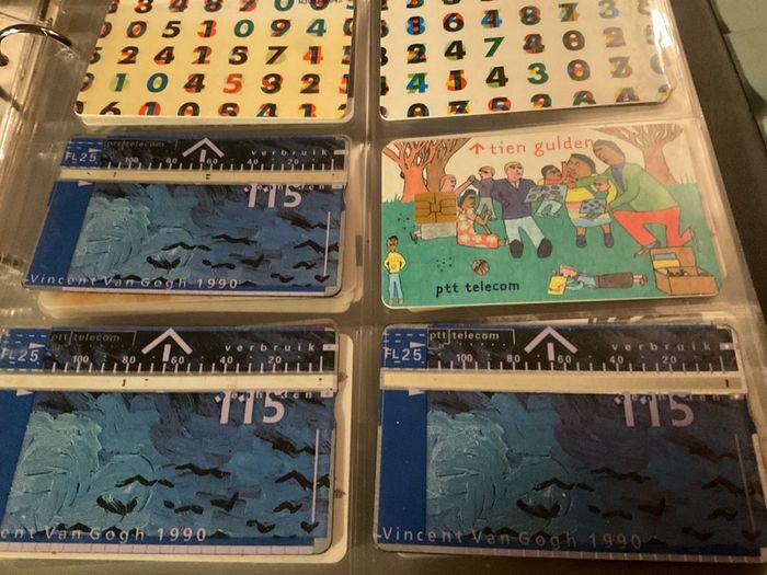 Collection of various PTT TELECOM call cards from the Netherlands circa 1990's pice tbd