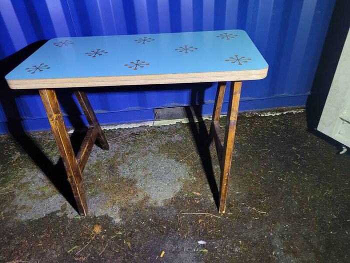 retro pub tables x 2