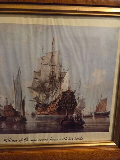 "William of Orange comes home with his bride" Framed print