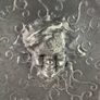 Rare and very special 1900s Art Nouveau Pewter bas relief plaque Image 3