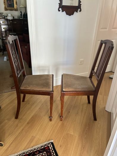 2 Mahogany Chairs