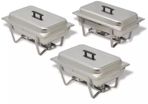 3 Piece Chafing Dish Set Stainless Steel
