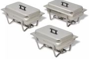 3 Piece Chafing Dish Set Stainless Steel