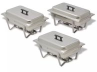 main image for ad 3 Piece Chafing Dish Set Stainless Steel