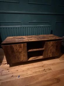 wooden tv stand